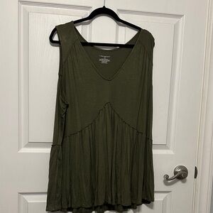 Lane Bryant Dark Green Women's Tank Top